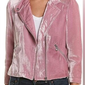 Rebecca Taylor Velvet moto jacket 6
